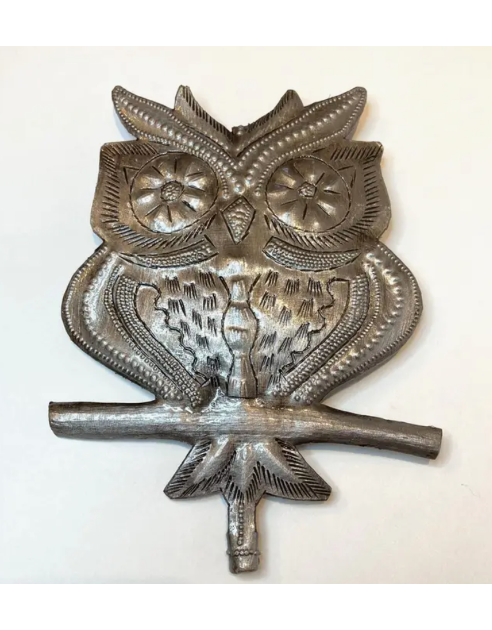 Haiti Owl Cut Metal Garden Stake, Haiti