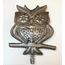 Haiti CLEARANCE Cut Metal Steel Drum Garden Stake - Owl