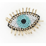 India Bala Mani Beaded Brooch Pin - Evil Eye
