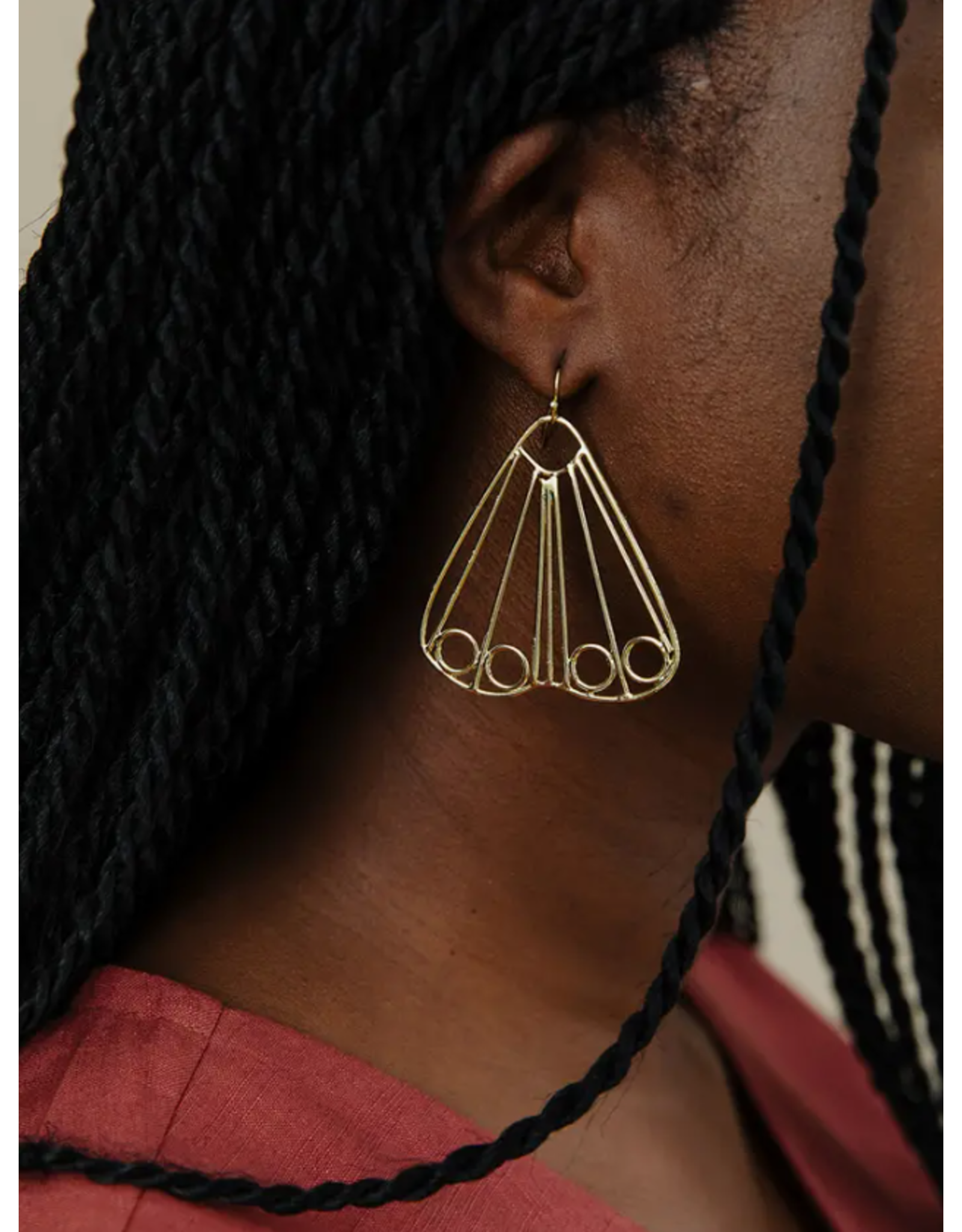 India Wire Wing Earrings, India