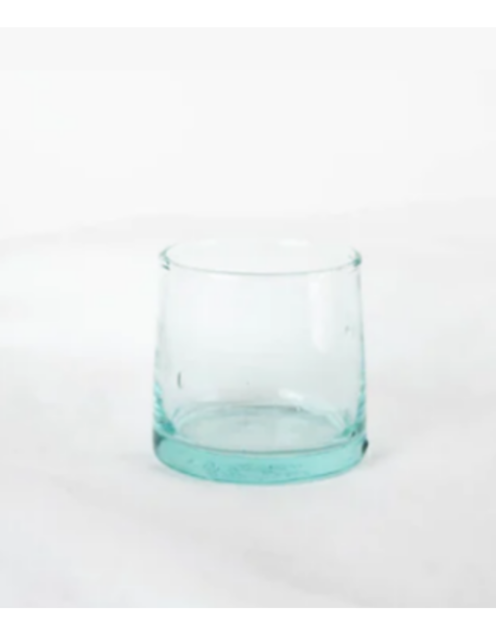 Morocco CLEARANCE Handblown Recycled Glass Tumblers, Morocco Clear Small