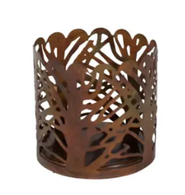 India CLEARANCE Forest Candle Holder, India Small