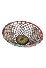 India Basket Multicolour Woven Thread/Wire Large, India