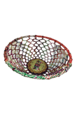 India CLEARANCE Basket Multicolour Woven Thread/Wire Large, India