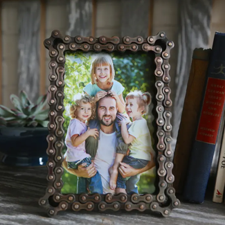 India Photo Frame - Bicycle Chain (4x6)
