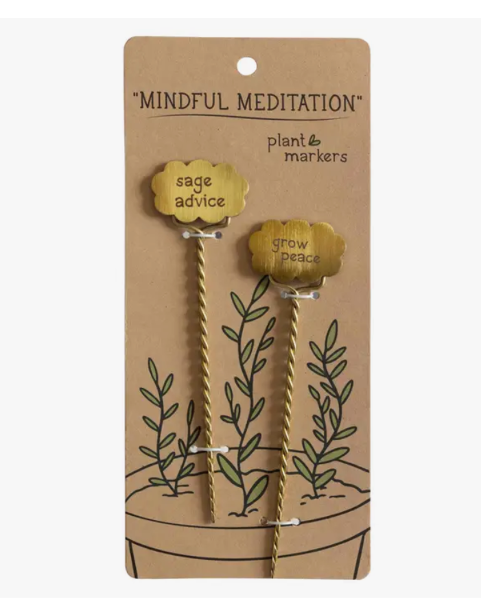 India Mindful Plant Markers (set of 2), India