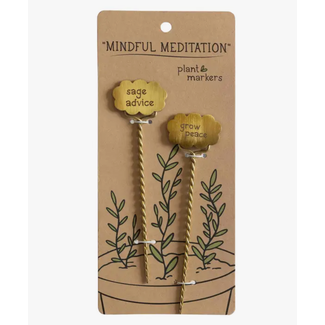 India CLEARANCE Mindful Plant Markers (Set of 2)