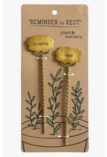 India Restful Plant Markers (set of 2), India