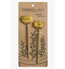 India Restful Plant Markers (set of 2), India