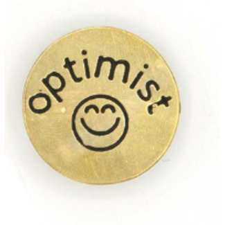 India Brass Pin - Optimist