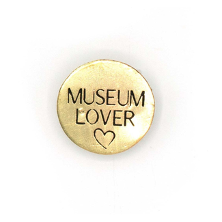 India Museum Lover Brass Pin