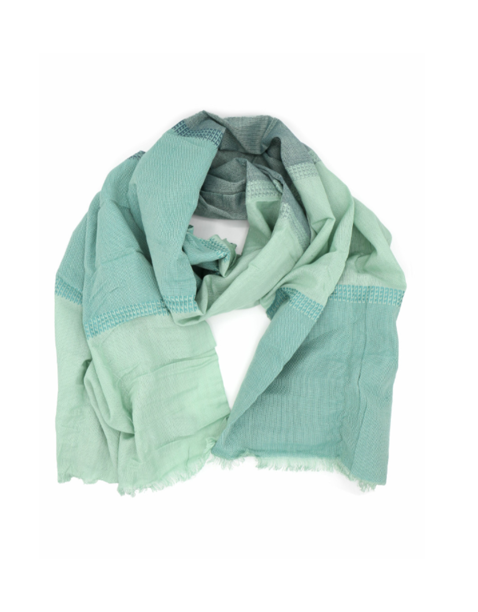 Vietnam Woven Ocean Block Scarf, Vietnam