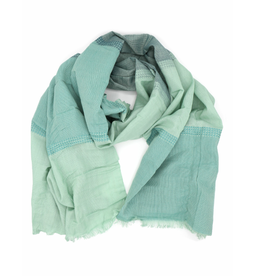 Vietnam CLEARANCE Woven Ocean Block Scarf, Vietnam