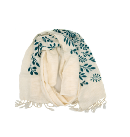 Vietnam Fern Printed Scarf, Vietnam