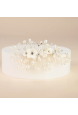 China Pearl Blossom Dainty Flower & Crystal Comb, China