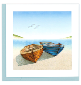 Vietnam Quilled Boats Card, Vietnam