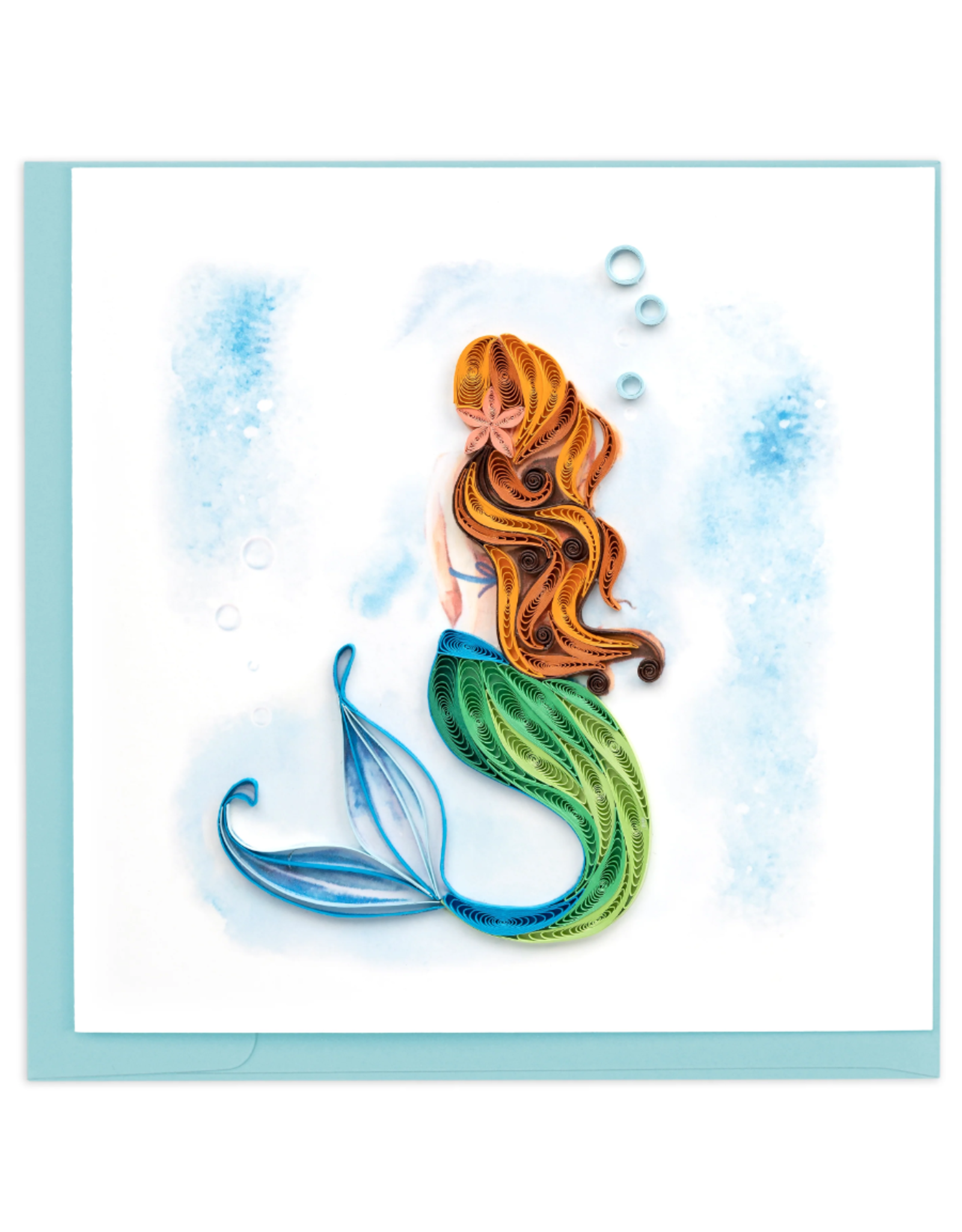 Vietnam Quilled Mermaid Card, Vietnam