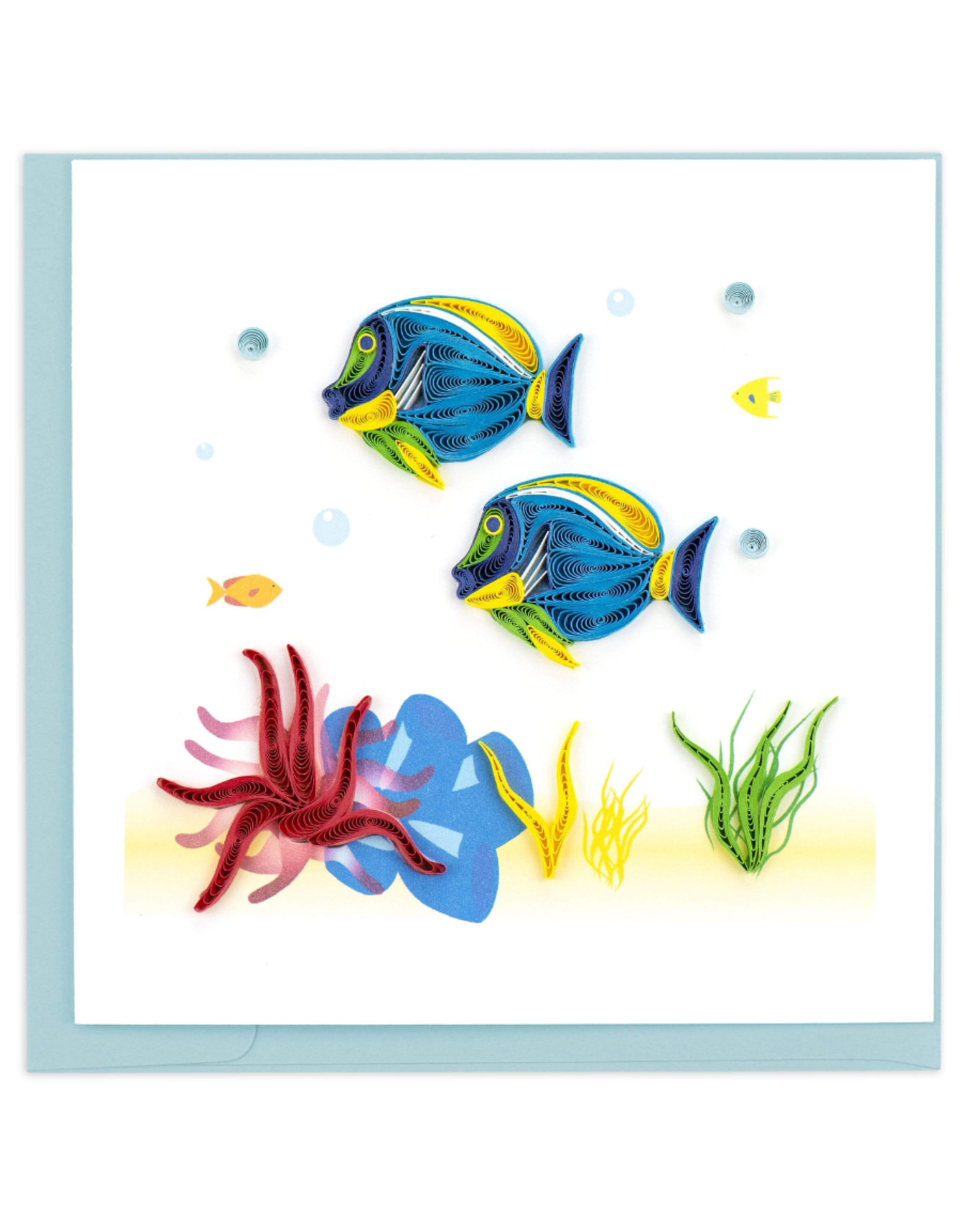 Vietnam Quilled Colourful Fish Card