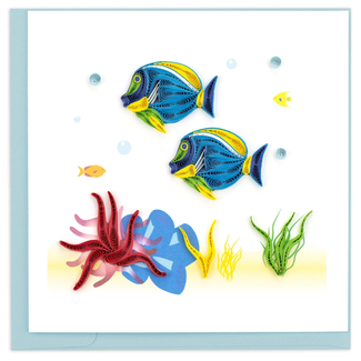 Vietnam Quilling Card - Colourful Fish