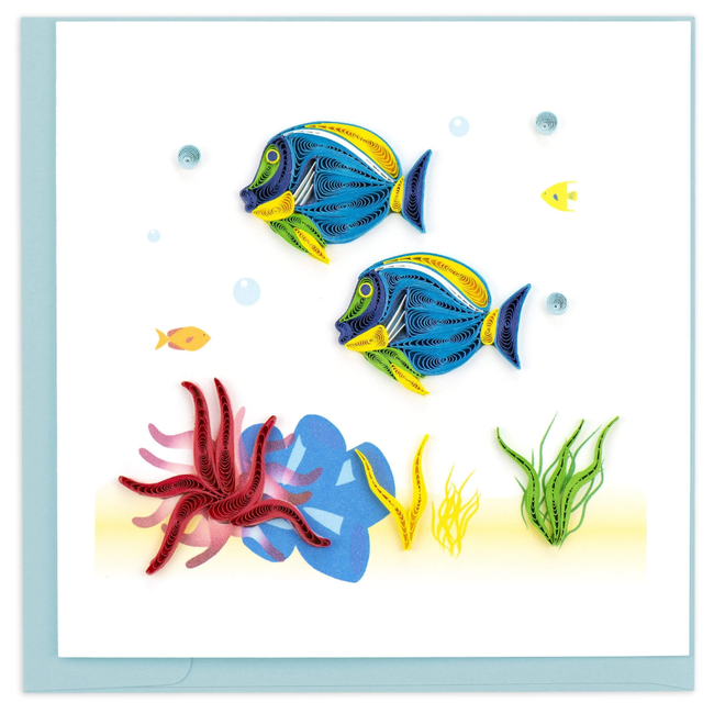 Quilled Card - Colourful Fish