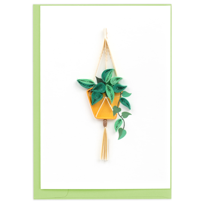 Mini Quilled Card - Pothos