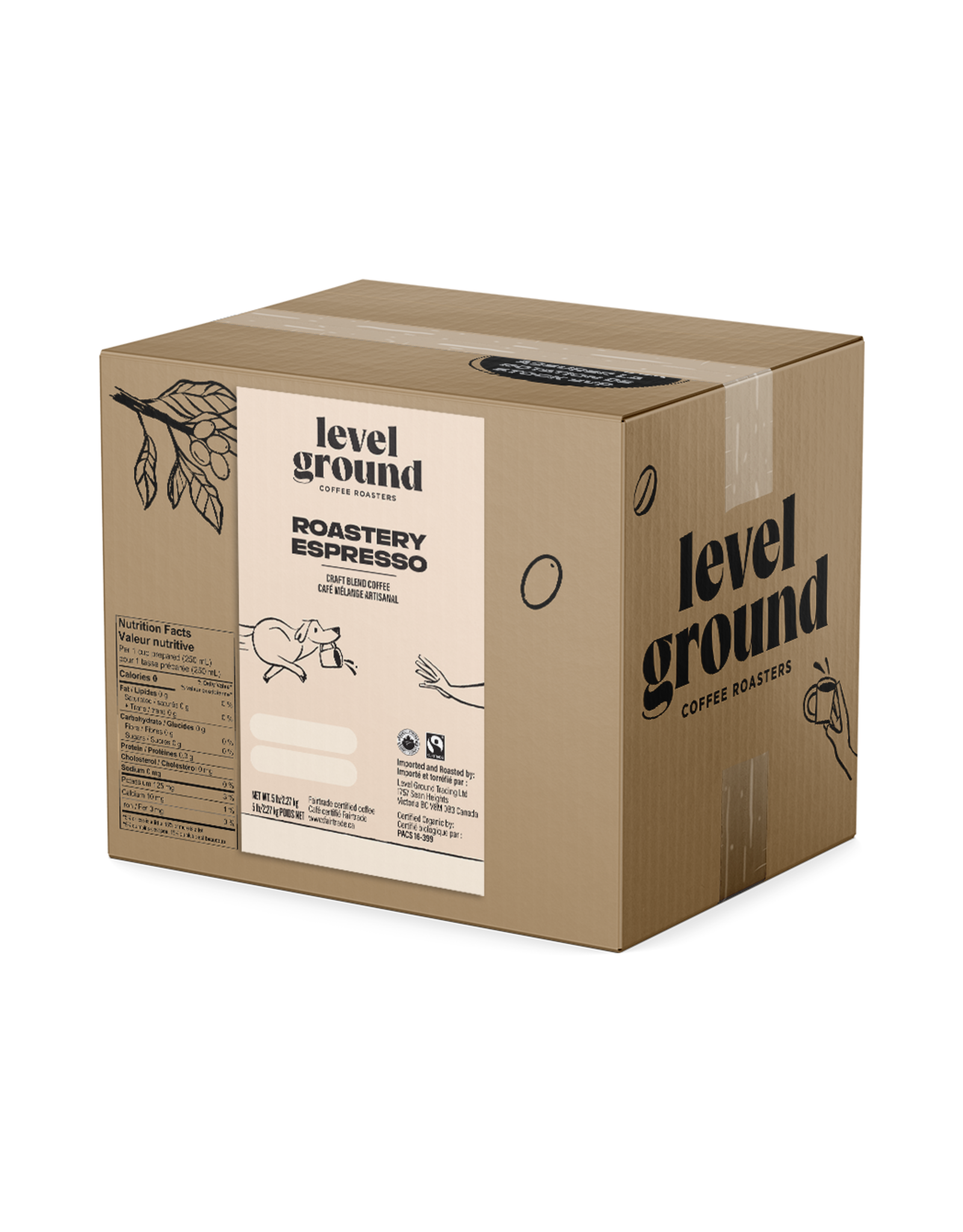 Level Ground Coffee - Espresso - Bean 5lb
