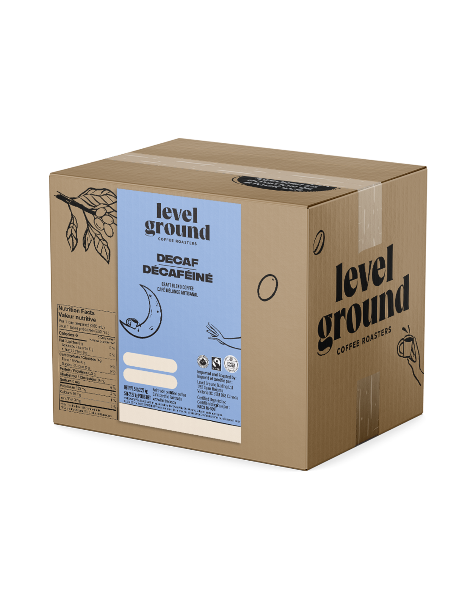 Level Ground Coffee - Decaf - 5lb