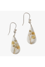 Peru White Rain Flower Earrings, Peru