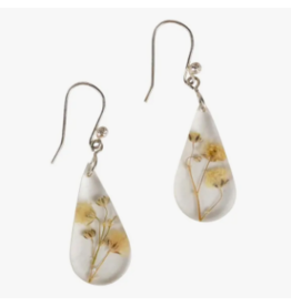 Peru White Rain Flower Earrings, Peru