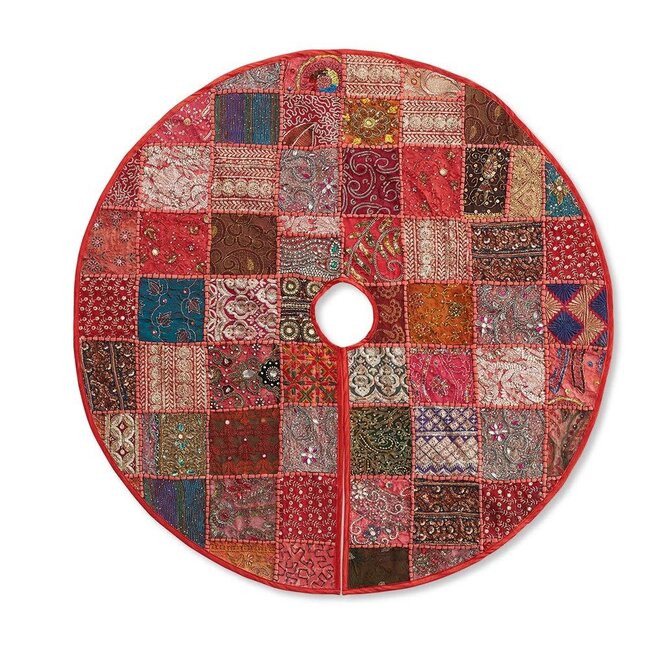 25% OFF! Glittering Patchwork Tree Skirt