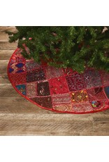 India 25% OFF! Glittering Patchwork Tree Skirt, India