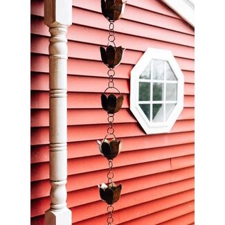India Lotus Rain Chain