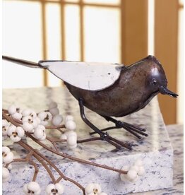 Zimbabwe Recycled Metal White Bird Sculpture, Zimbabwe
