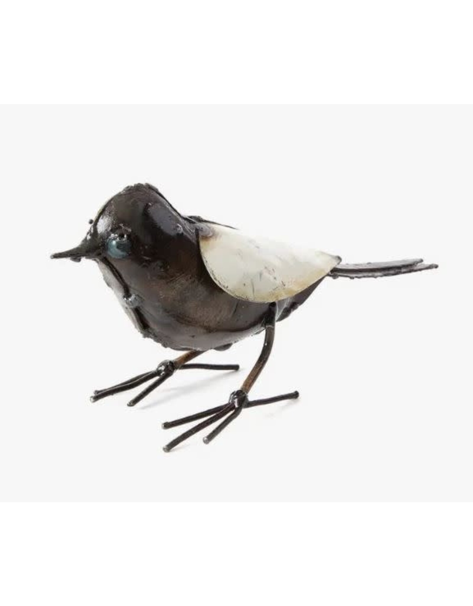 Zimbabwe Recycled Metal White Bird Sculpture, Zimbabwe