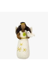 Nepal Peace Dove Angel Felt Ornament, Nepal