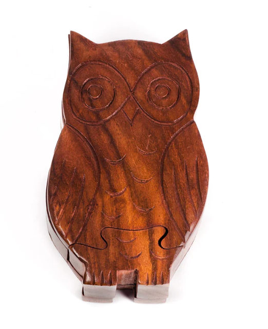 Owl Puzzle Box, India Village Goods