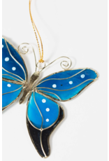 Philippines Blue Butterfly Capiz Ornament, Philippines