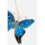 Blue Butterfly Capiz Ornament