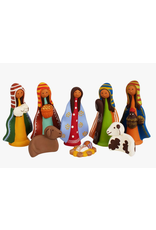 Peru Colourful Ceramic Nativity, Peru