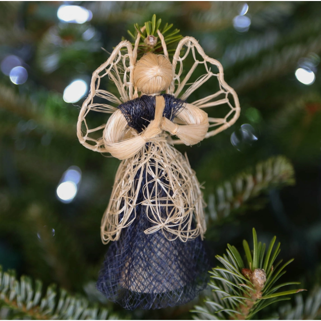 Heavenly Blue Angel Ornament