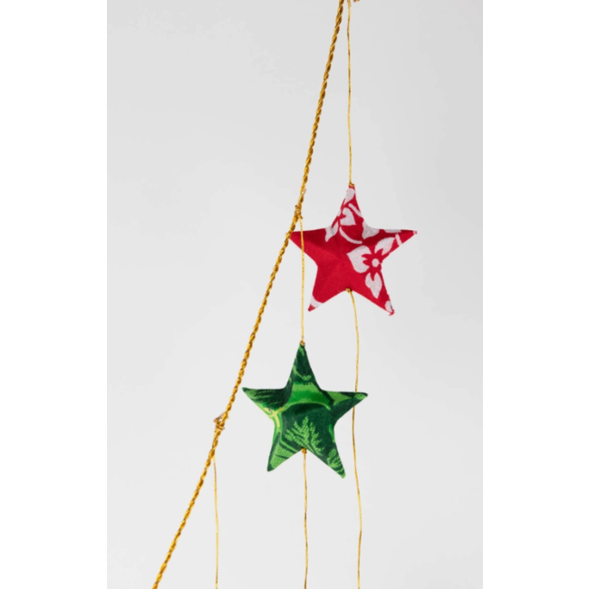 Upcycled Sari Multicolour Doorway Stars