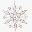 Philippines White Capiz Snowflake Ornament