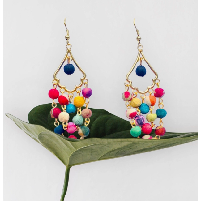 Sari Chandelier Earrings
