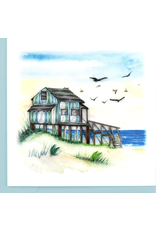 Vietnam Quilled Beach House Card