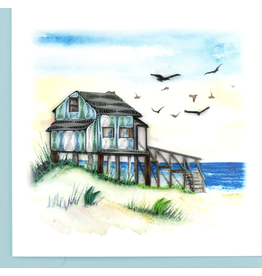 Vietnam Quilled Beach House Card
