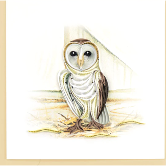 Vietnam Quilled Card - Barn Owl Vietnam Quilled Card - Barn Owl