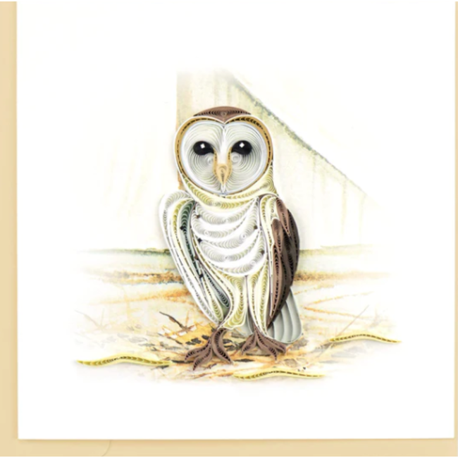 Quilled Card - Barn Owl