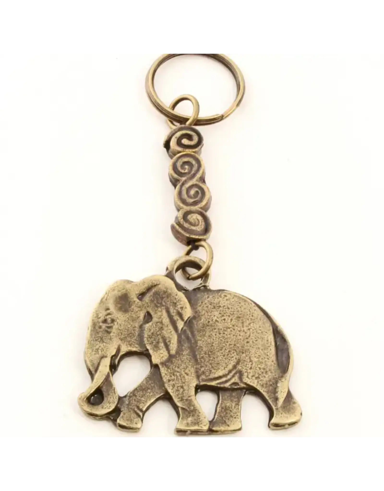 South Africa Brass Elephant Keychain, South Africa