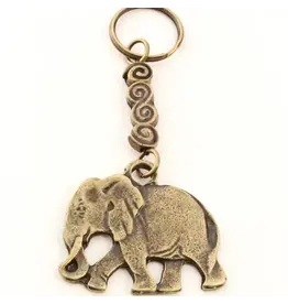 South Africa Brass Elephant Keychain, South Africa