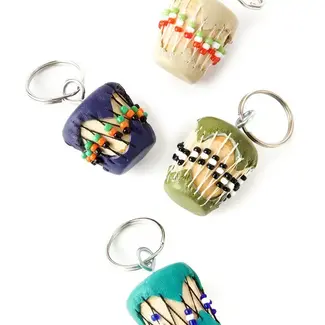 Kenya African Drum Keychain